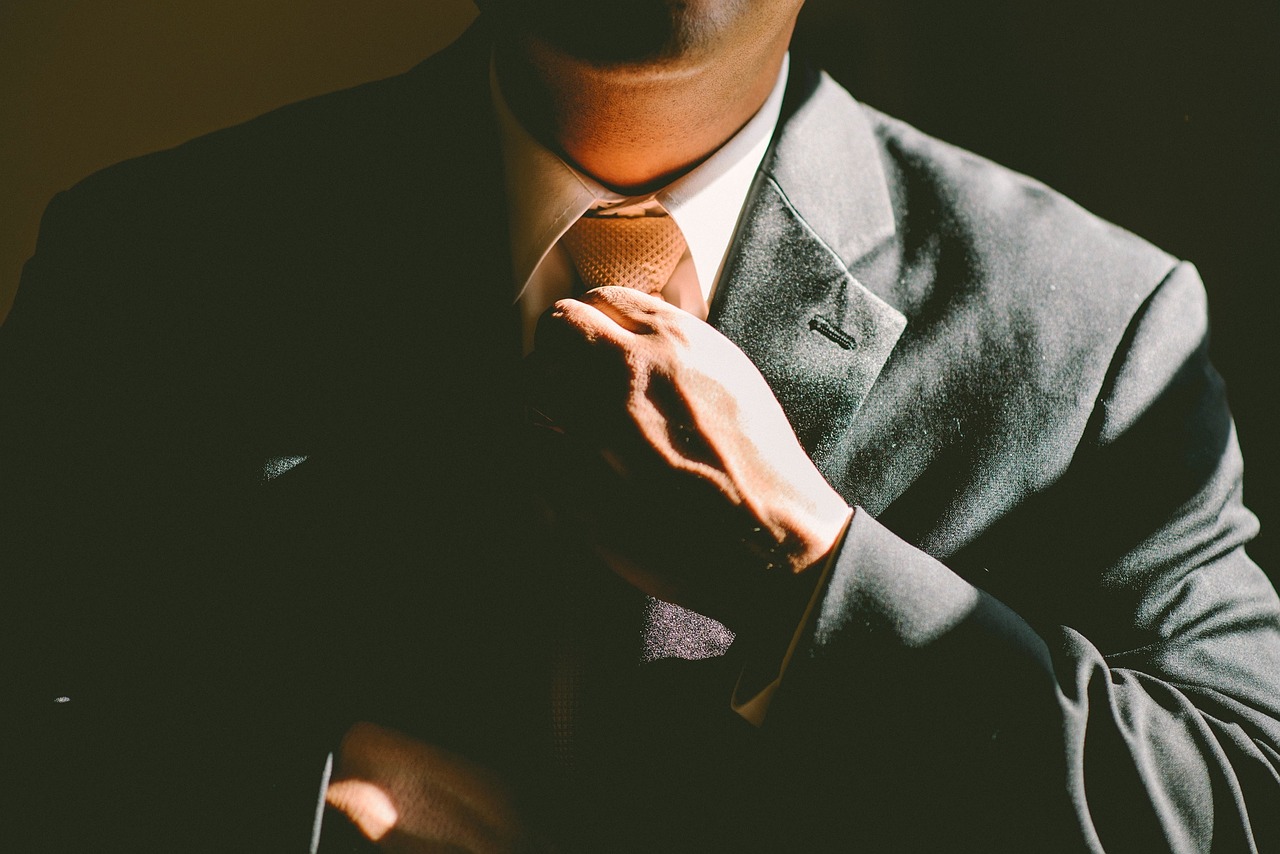 man and tie